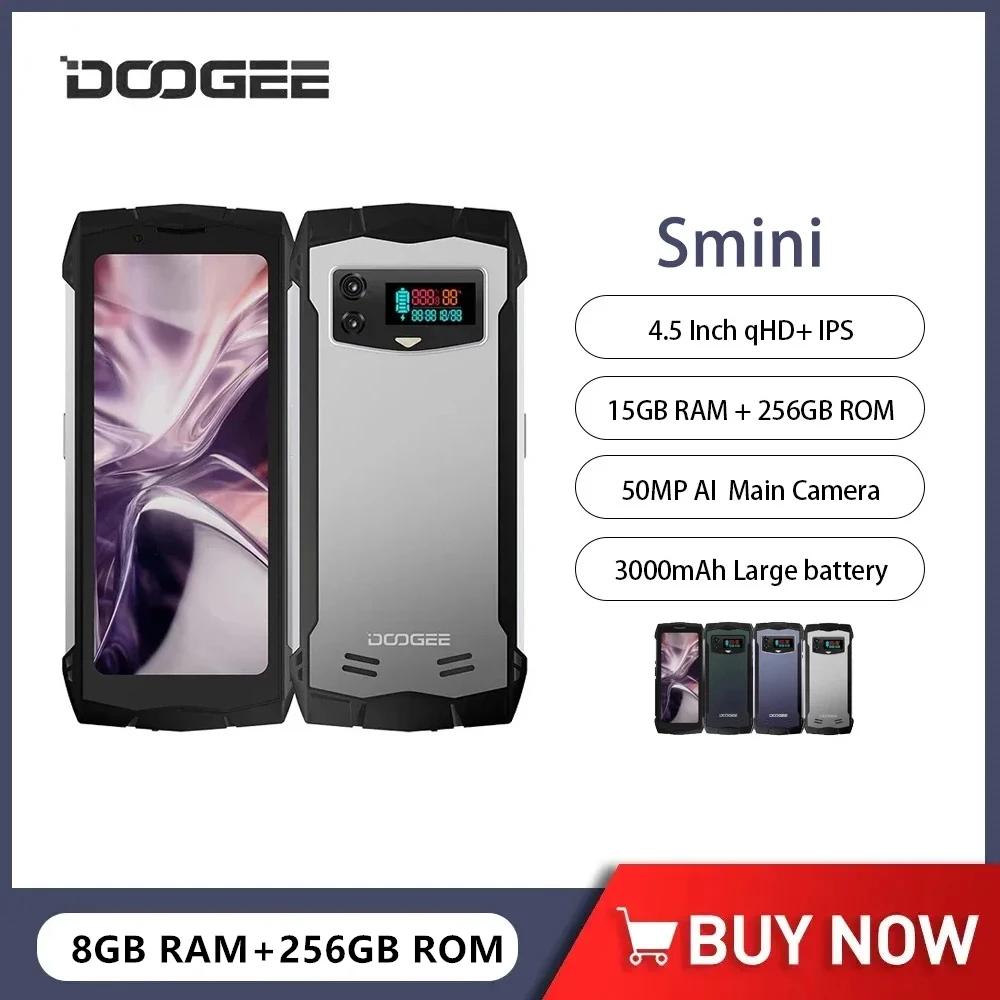 DOOGEE Smini ߰ 4G Ʈ, 4.5 ġ ÷, Ÿ ھ, 8GB + 256GB, ȵ̵ 13 ޴, 50MP, 3000mAh, 18W   NFC